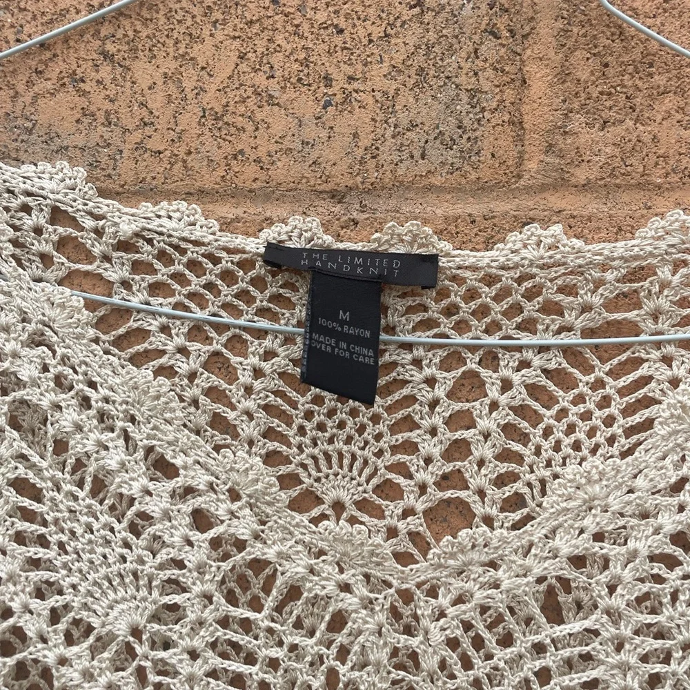 Cottagecore Crochet Beaded Top, size Medium, great condition - Picture 4 of 5